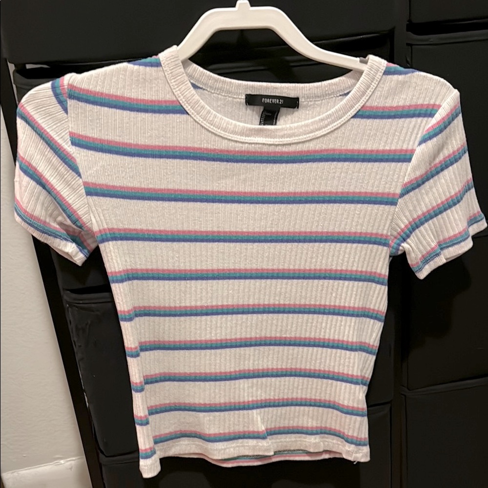 Forever 21 Retro 80s Striped Top – Size Small – Only $10!